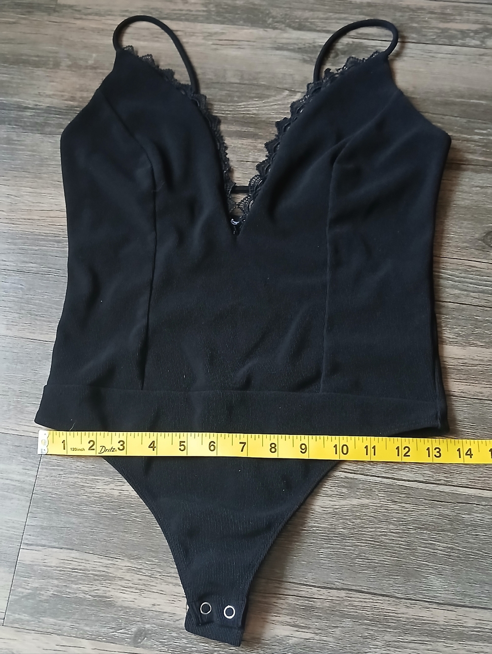 Express Black Lace-Trim Bodysuit Tank Top - Picture 13 of 13